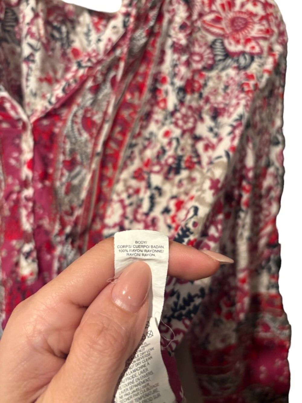 Lucky Brand Floral Peasant Blouse - Picture 8 of 8
